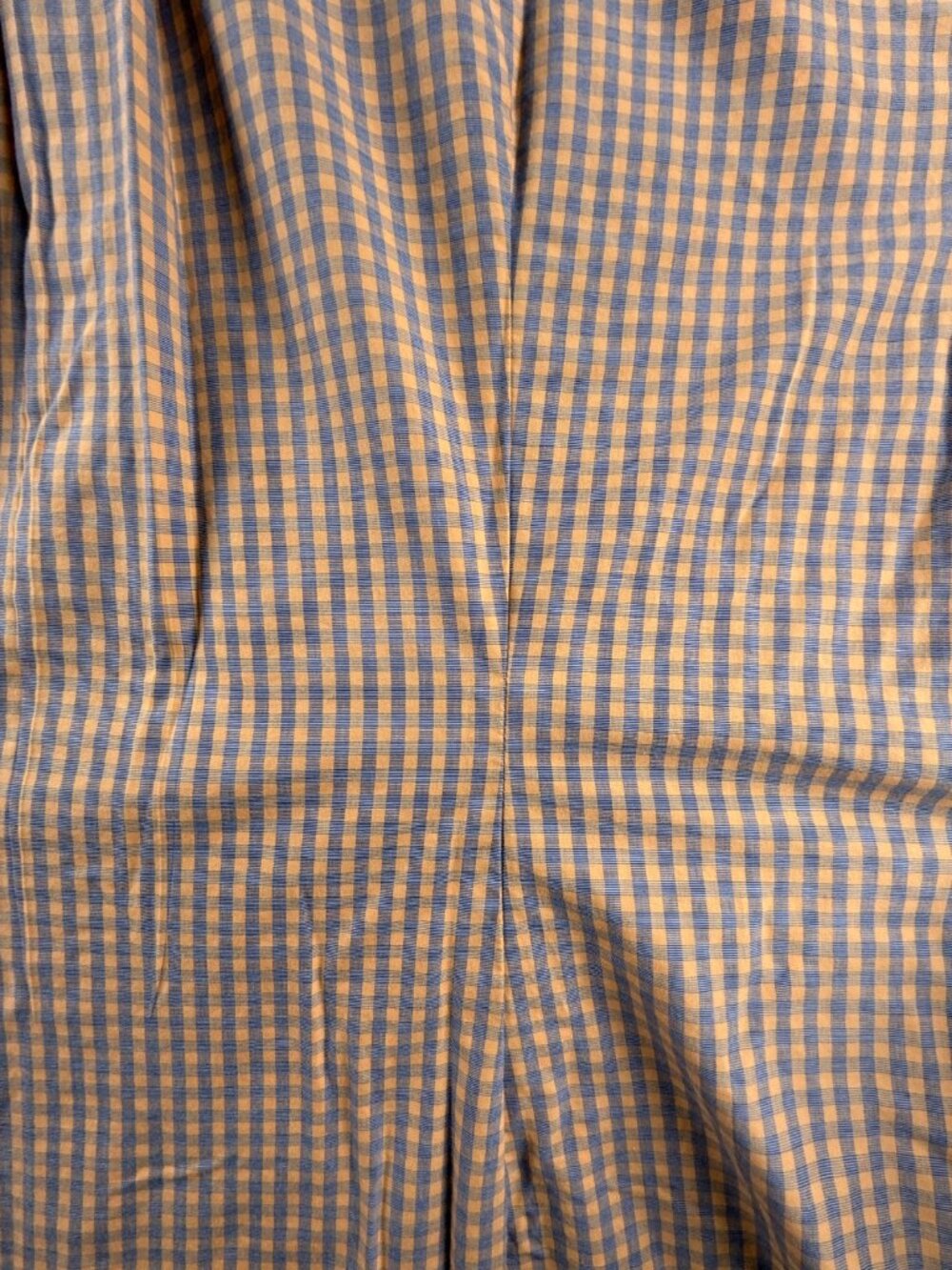 Brooks Brothers Check Non-Iron Cotton XL Button-Down Short Sleeve Blue Orange - Picture 15 of 16